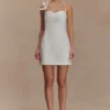 Reyes Cotton Floral Mini Dress – White Reyes Cotton Floral Mini Dress – White