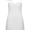 Reyes Cotton Floral Mini Dress – White Reyes Cotton Floral Mini Dress – White