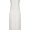 Reyna Denim Midi Dress – White Reyna Denim Midi Dress – White