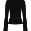 Ricky Knit Long Sleeve Longline Top – Black Ricky Knit Long Sleeve Longline Top – Black