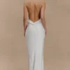 Rinna Satin Halter Maxi Dress – Ivory Rinna Satin Halter Maxi Dress – Ivory