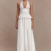 River Halter Neck Sleeveless Top – White River Halter Neck Sleeveless Top – White