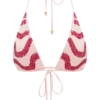 Robyn Beaded Triangle Bikini Top – Pink Robyn Beaded Triangle Bikini Top – Pink