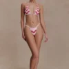 Robyn Beaded Triangle Bikini Top – Pink Robyn Beaded Triangle Bikini Top – Pink