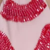 Robyn Beaded Triangle Bikini Top – Pink Robyn Beaded Triangle Bikini Top – Pink