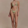 Robyn Beaded Triangle Bikini Top – Sage Robyn Beaded Triangle Bikini Top – Sage