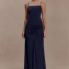 Roisin Slinky Maxi Dress – Navy Roisin Slinky Maxi Dress – Navy