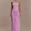 Roisin Slinky Maxi Dress – Powder Pink Roisin Slinky Maxi Dress – Powder Pink
