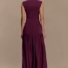 Romaine Bandage Knit Midi Skirt – Wine Romaine Bandage Knit Midi Skirt – Wine