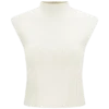 Romaine High Neck Bandage Knit Top – Ivory Romaine High Neck Bandage Knit Top – Ivory