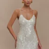 Romilly Sequin Mini Dress – Ivory Romilly Sequin Mini Dress – Ivory