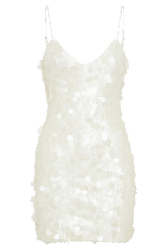 Romilly Sequin Mini Dress – Ivory Romilly Sequin Mini Dress – Ivory