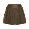 Romy Mini Skirt With Hardware – Herringbone Romy Mini Skirt With Hardware – Herringbone