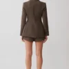 Romy Structured Blazer With Hardware – Herringbone Romy Structured Blazer With Hardware – Herringbone