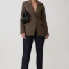 Romy Structured Blazer With Hardware – Herringbone Romy Structured Blazer With Hardware – Herringbone