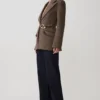 Romy Structured Blazer With Hardware – Herringbone Romy Structured Blazer With Hardware – Herringbone