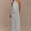 Rosalia Cowl Neck Maxi Dress – White Rosalia Cowl Neck Maxi Dress – White