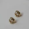 Rowan Knotted Earrings – Gold