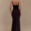 Roxanne Velvet Corset Maxi Dress – Cacao Brown Roxanne Velvet Corset Maxi Dress – Cacao Brown