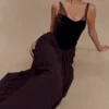 Roxanne Velvet Corset Maxi Dress – Cacao Brown Roxanne Velvet Corset Maxi Dress – Cacao Brown