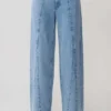 Roy Mid Rise Wide Leg Denim Jeans – Classic Blue