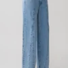 Roy Mid Rise Wide Leg Denim Jeans – Classic Blue