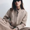 Rudy Suede Bomber Jacket – Sand Rudy Suede Bomber Jacket – Sand