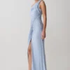 Ryn Twisted One Shoulder Maxi Dress – Sky Blue Ryn Twisted One Shoulder Maxi Dress – Sky Blue