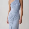 Ryn Twisted One Shoulder Maxi Dress – Sky Blue Ryn Twisted One Shoulder Maxi Dress – Sky Blue