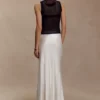 Sabrina Silk Blend Maxi Skirt – Ivory