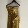 Sadie Structured Mini Dress – Gold Sadie Structured Mini Dress – Gold