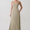 Salma Drop Waist Cotton Maxi Dress – Sage Salma Drop Waist Cotton Maxi Dress – Sage