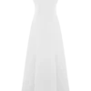 Salma Drop Waist Cotton Maxi Dress – White Salma Drop Waist Cotton Maxi Dress – White