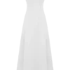 Salma Drop Waist Cotton Maxi Dress – White Salma Drop Waist Cotton Maxi Dress – White