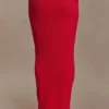Samira Knit Wired Maxi Skirt – Red Samira Knit Wired Maxi Skirt – Red