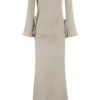 Sandrine Lurex Knit Maxi Dress – Gold