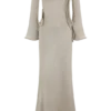 Sandrine Lurex Knit Maxi Dress – Gold