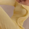 Sandrine Off Shoulder Knit Maxi Dress – Lemon Sandrine Off Shoulder Knit Maxi Dress – Lemon