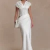 Saphira Shirt Corset Maxi Dress – White Saphira Shirt Corset Maxi Dress – White