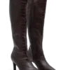 Sarah Faux Leather Crocodile Boot – Chocolate Sarah Faux Leather Crocodile Boot – Chocolate