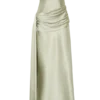 Sarah Strapless Maxi Dress With Waist Tie – Sage Sarah Strapless Maxi Dress With Waist Tie – Sage