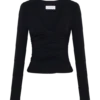 Sari Long Sleeve Modal Top – Black Sari Long Sleeve Modal Top – Black