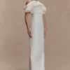 Sariya Sculptural Maxi Dress – White