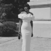Sariya Sculptural Maxi Dress – White