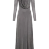 Scarlet Lurex Cowl Maxi Dress – Silver Scarlet Lurex Cowl Maxi Dress – Silver