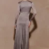 Scarlet Lurex Cowl Maxi Dress – Silver Scarlet Lurex Cowl Maxi Dress – Silver