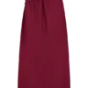 Scottie Gathered Linen Knot Maxi Skirt – Wine Scottie Gathered Linen Knot Maxi Skirt – Wine