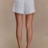 Scout Linen Belted Shorts – White Scout Linen Belted Shorts – White