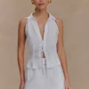 Scout Linen Belted Shorts – White Scout Linen Belted Shorts – White