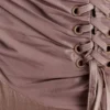 Serena Strapless Taffeta Maxi Dress – Bronze Taupe Serena Strapless Taffeta Maxi Dress – Bronze Taupe